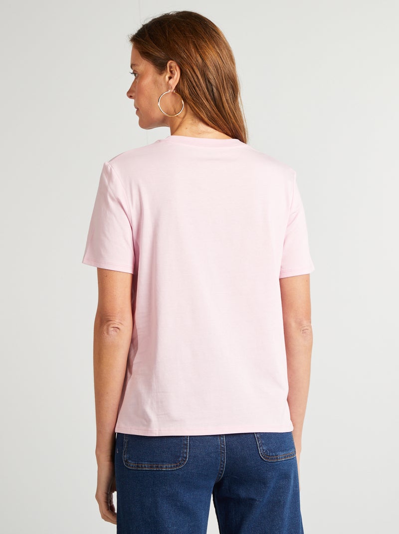 T-shirt de manga curta ROSA - Kiabi