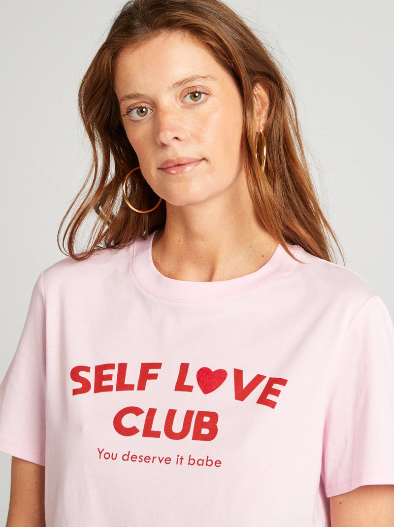 T-shirt de manga curta ROSA - Kiabi