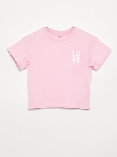 T-shirt de manga curta - Kiabi
