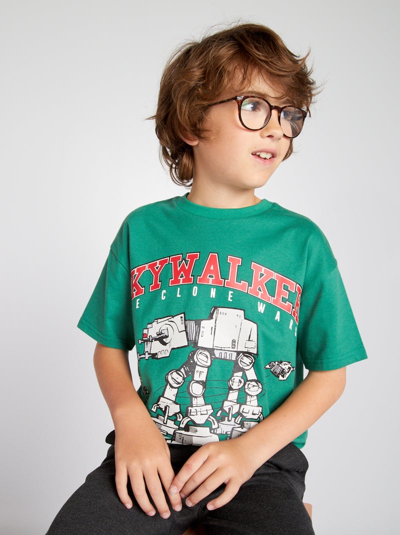 T-shirt de manga curta 'Stars Wars' VERDE - Kiabi