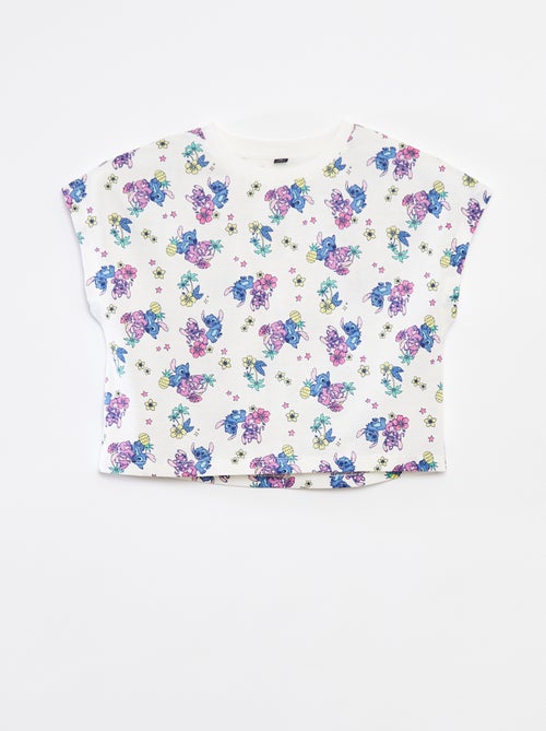 T-shirt de manga curta 'Stitch' - Kiabi