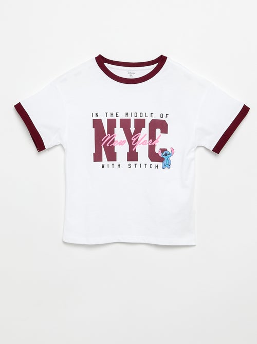 T-shirt de manga curta 'Stitch' - Kiabi