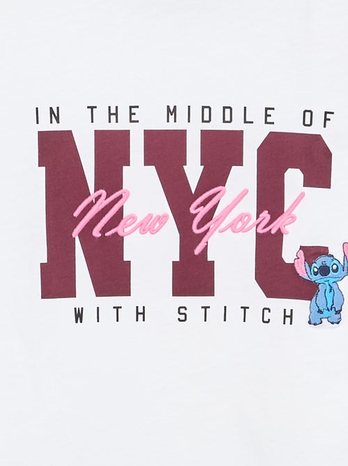 T-shirt de manga curta 'Stitch' - Kiabi