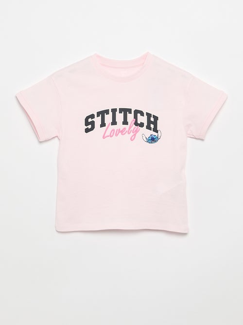 T-shirt de manga curta 'Stitch' - Kiabi