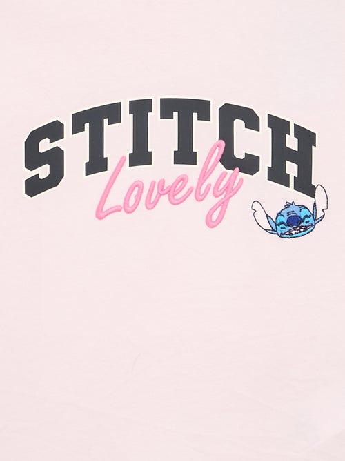 T-shirt de manga curta 'Stitch' - Kiabi