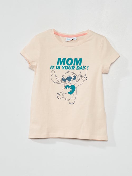 T-shirt de manga curta 'Stitch' - Kiabi