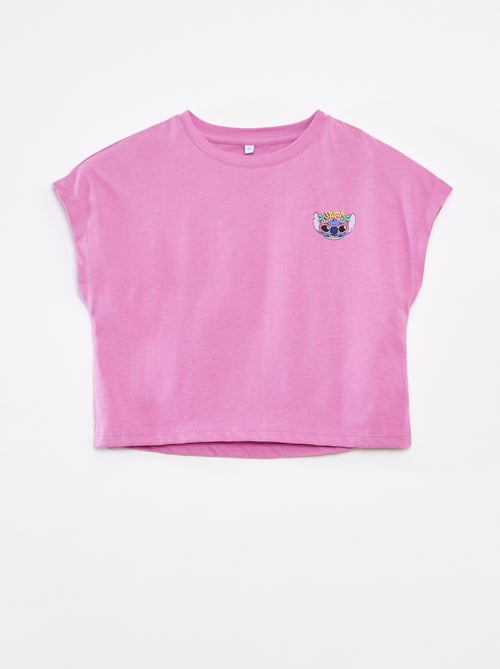 T-shirt de manga curta 'Stitch' - Kiabi