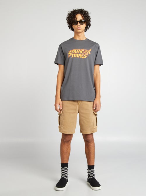 T-shirt de manga curta 'Stranger Things' - Kiabi