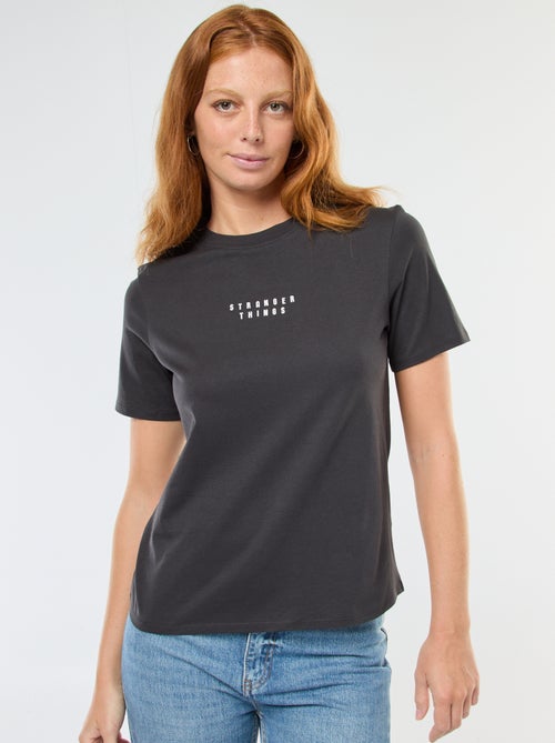 T-shirt de manga curta 'Stranger Things' - Kiabi