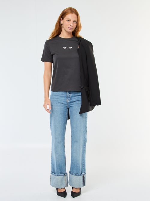 T-shirt de manga curta 'Stranger Things' - Kiabi