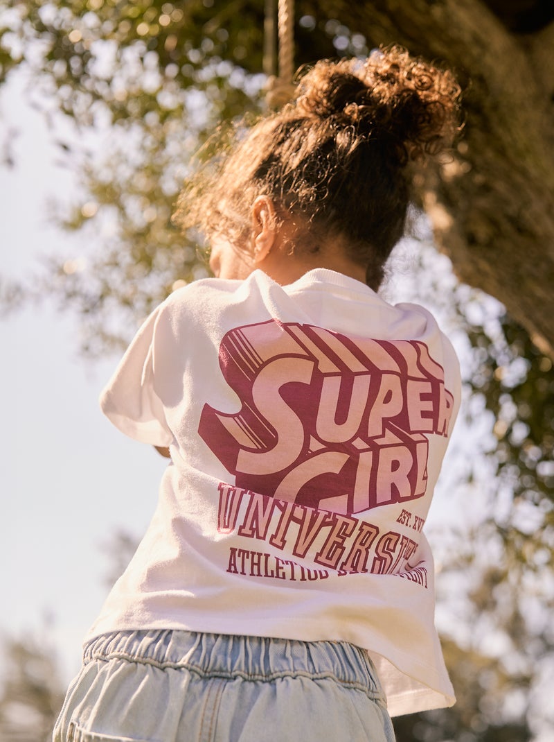 T-shirt de manga curta 'Super-Homem' da 'DC Comics' Branco - Kiabi