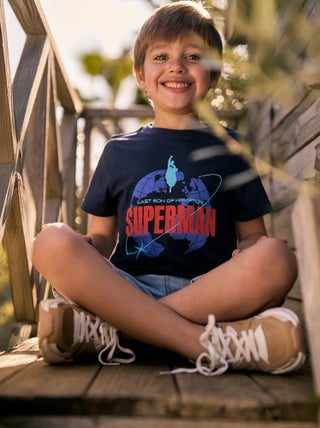 T-shirt de manga curta 'Super-Homem' da 'DC Comics'