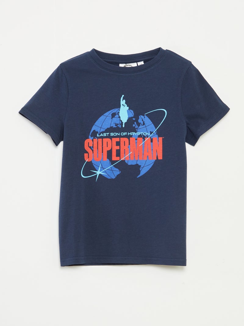 T-shirt de manga curta 'Super-Homem' da 'DC Comics' Preto - Kiabi