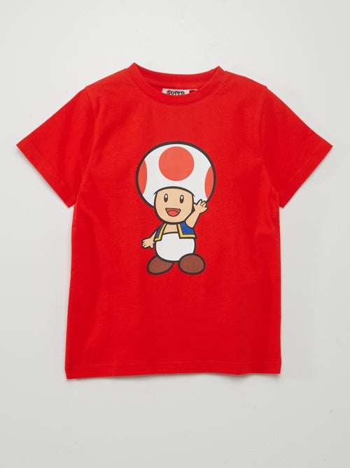 T-shirt de manga curta 'Super Mário' - Kiabi