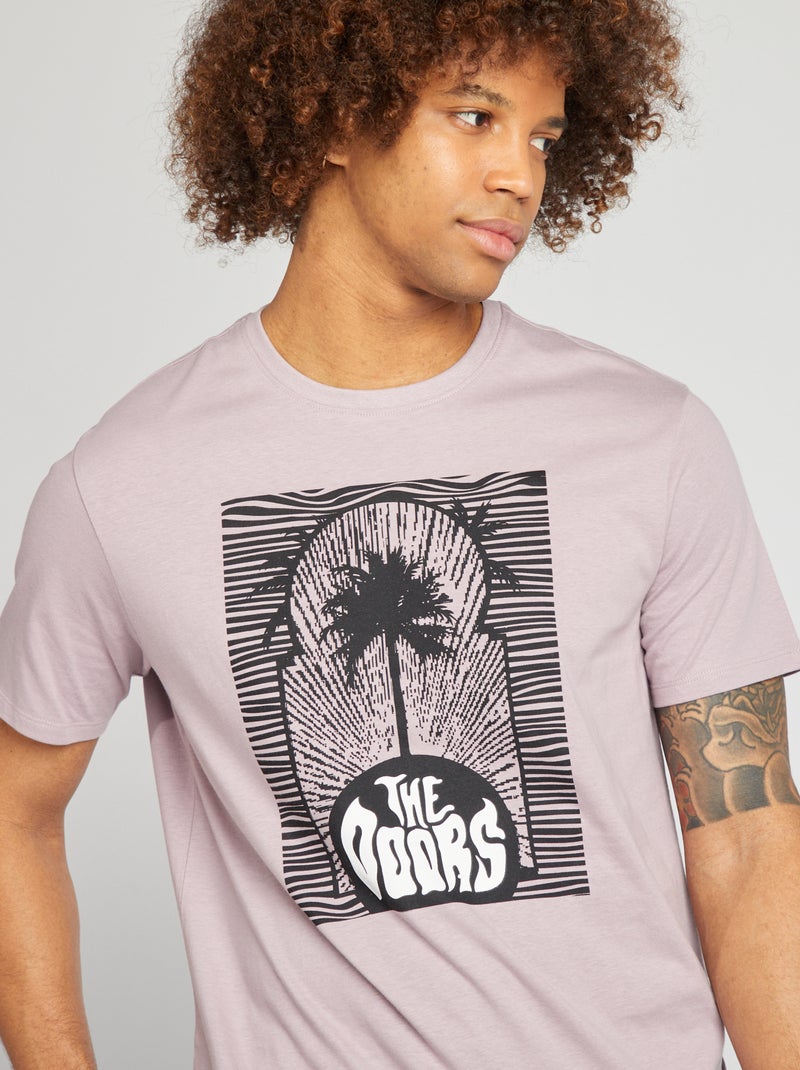 T-shirt de manga curta 'The Doors' VIOLETA - Kiabi