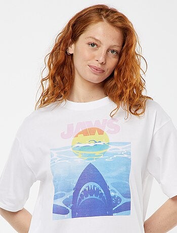 T-shirt de manga curta 'Tubarão'