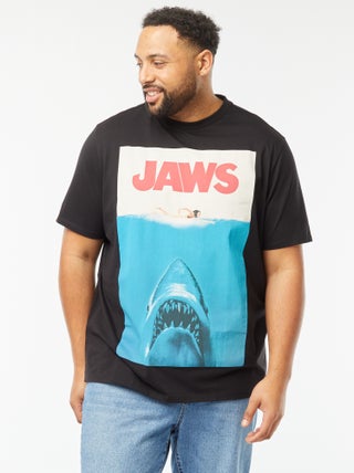 T-shirt de manga curta 'Tubarão' com estampado