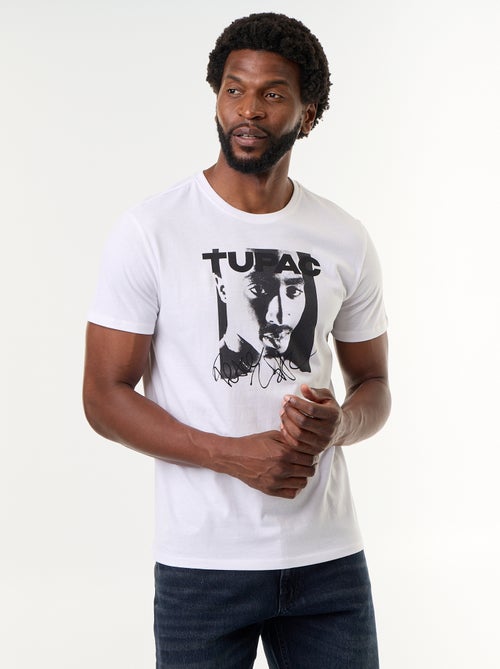 T-shirt de manga curta 'Tupac' - Kiabi T-shirt de manga curta 'Tupac' - Kiabi