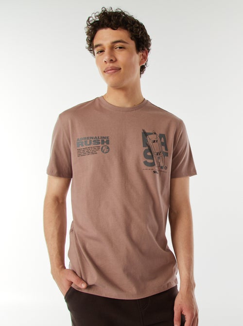T-shirt de manga curta 'Velocidade Furiosa' - Kiabi