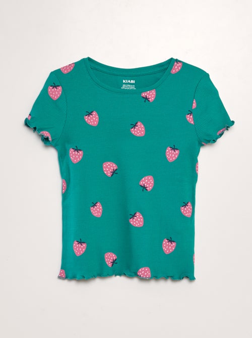 T-shirt de manga curta - Kiabi