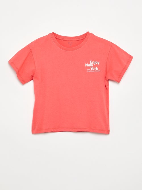 T-shirt de manga curta - Kiabi