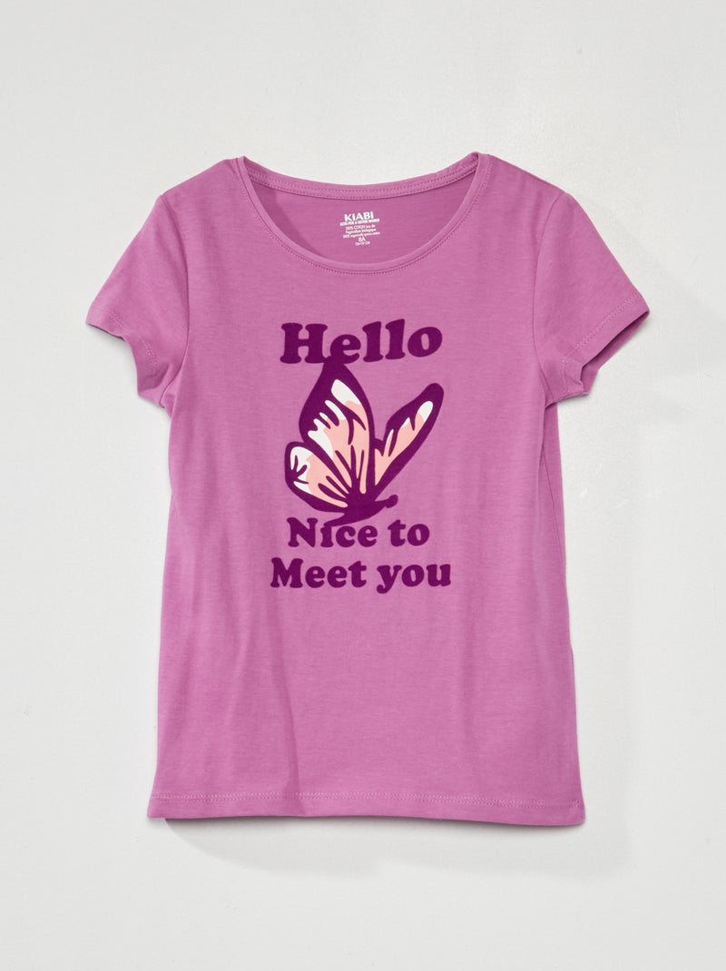 T-shirt de manga curta VIOLETA - Kiabi