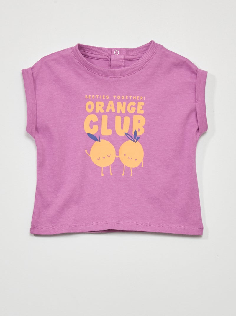 T-shirt de manga curta VIOLETA - Kiabi