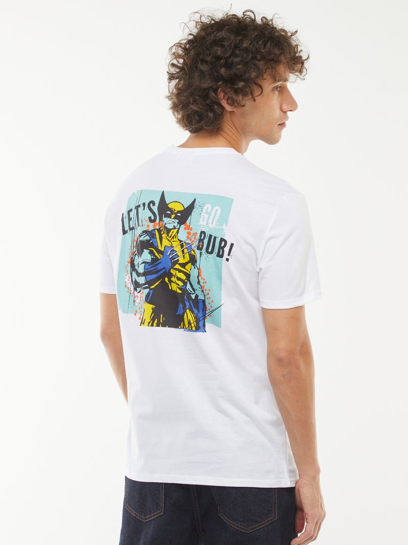T-shirt de manga curta 'X-Men' da 'Marvel' com estampado Branco - Kiabi