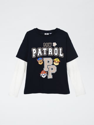 T-shirt de manga dupla 'Patrulha Canina'