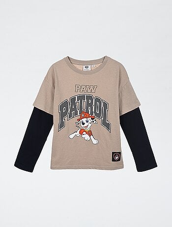 T-shirt de manga dupla 'Patrulha Canina'