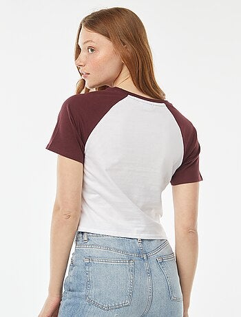 T-shirt de manga raglã 'Stitch'