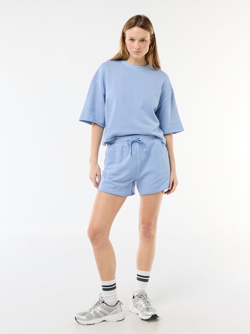 T-shirt de mangas 3/4 em French Terry - Kiabi