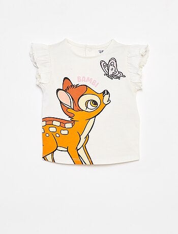 T-shirt de mangas com folhos 'Disney'