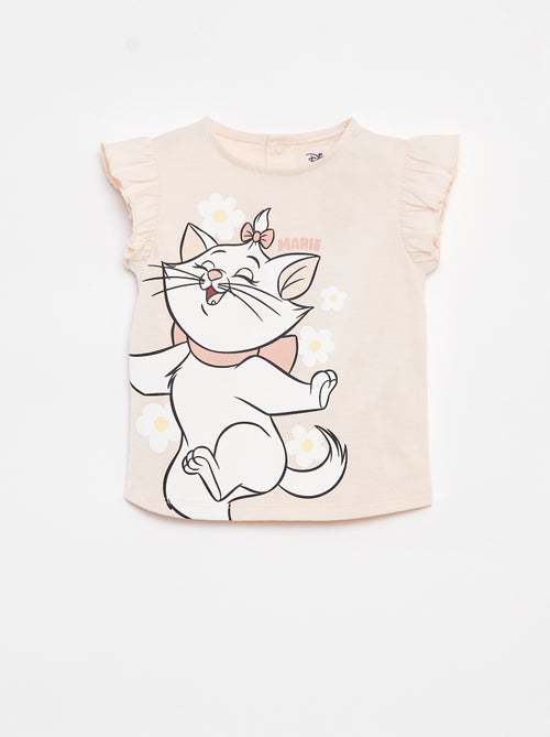 T-shirt de mangas com folhos 'Disney' - Kiabi