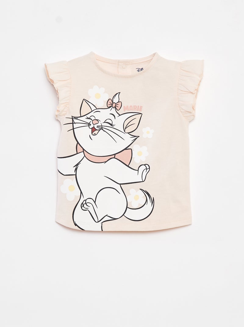 T-shirt de mangas com folhos 'Disney' ROSA - Kiabi