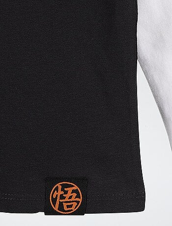 T-shirt de mangas compridas com efeito 2 em 1 'Dragon Ball Z'