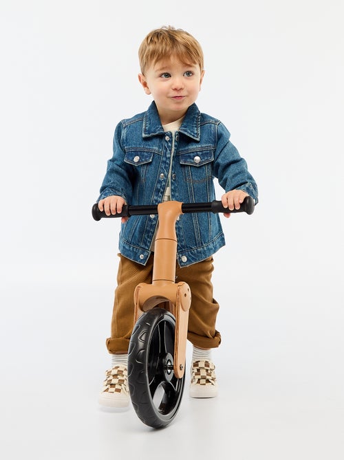 T-shirt de mangas compridas com estampado e bordado - Kiabi