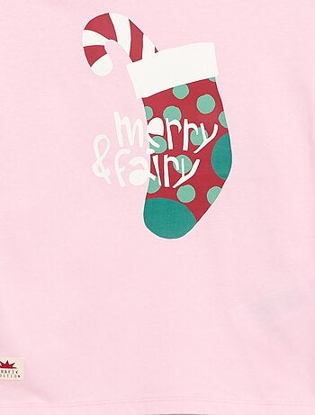 T-shirt de mangas compridas com estampado