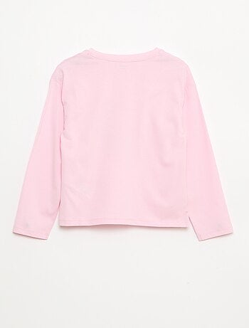 T-shirt de mangas compridas com estampado