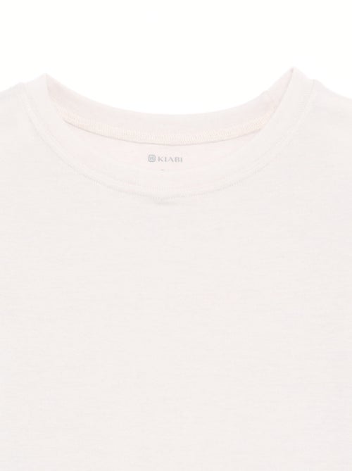 T-shirt de mangas compridas de lã misturada - Kiabi
