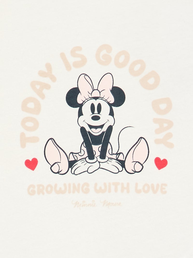 T-shirt de mangas compridas 'Disney' Branco - Kiabi