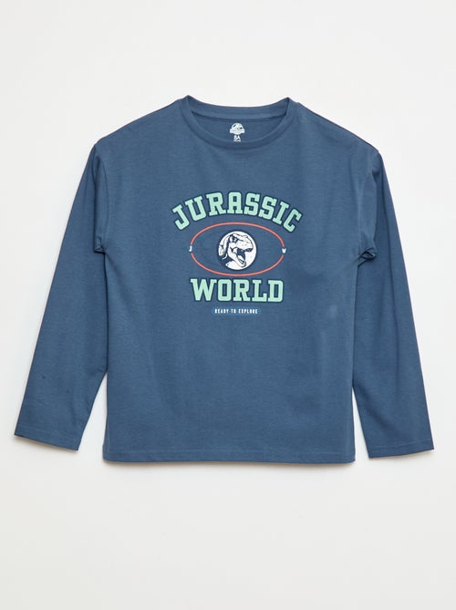 T-shirt de mangas compridas 'Jurassic World' - Kiabi