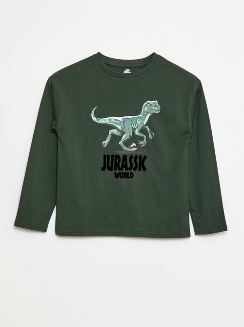 T-shirt de mangas compridas 'Jurassic World' - Kiabi
