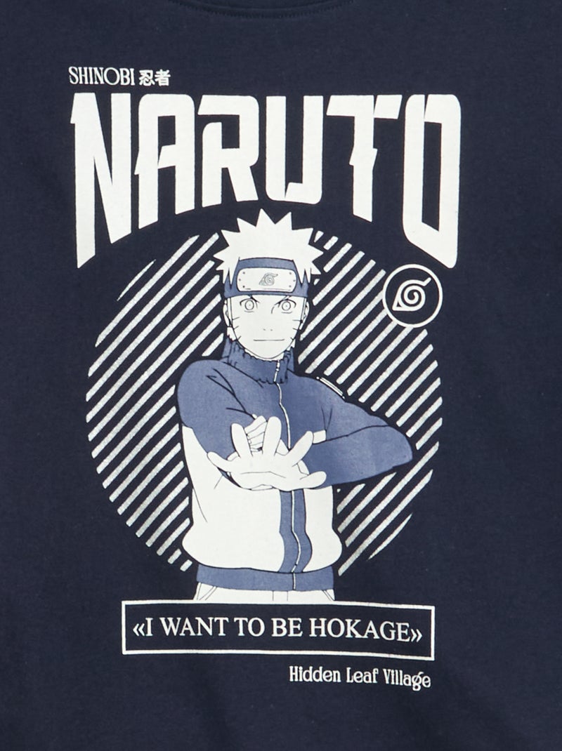 T-shirt de mangas compridas 'Naruto' Azul - Kiabi