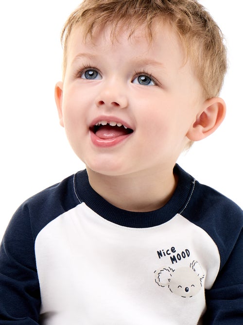 T-shirt de mangas compridas raglan - Kiabi