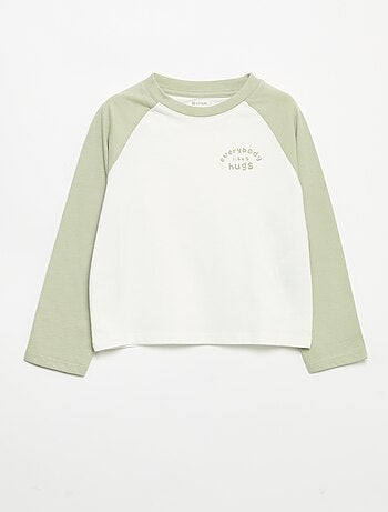 T-shirt de mangas compridas raglan