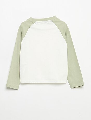 T-shirt de mangas compridas raglan