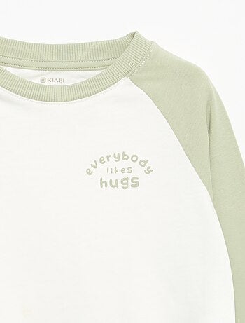 T-shirt de mangas compridas raglan