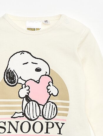 T-shirt de mangas compridas 'Snoopy'