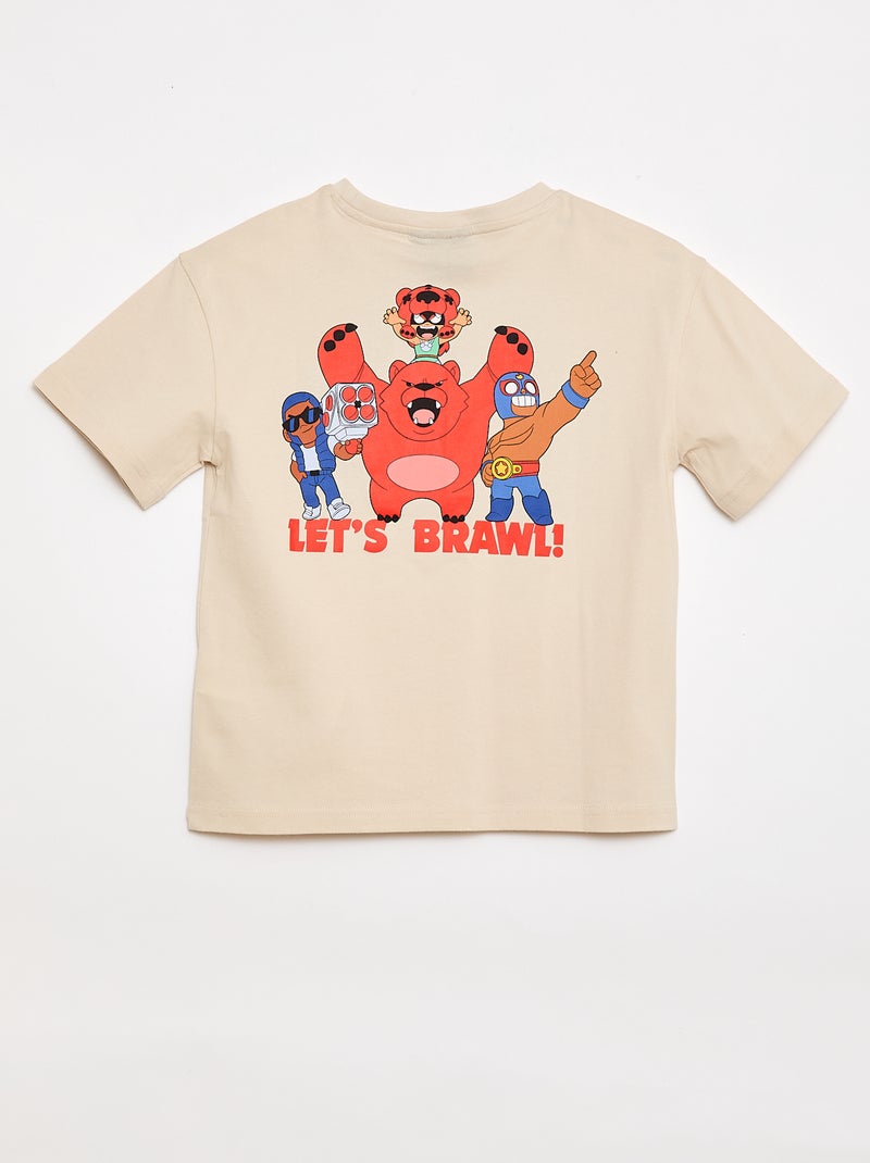 T-shirt de mangas curtas 'Brawl Stars' Bege - Kiabi